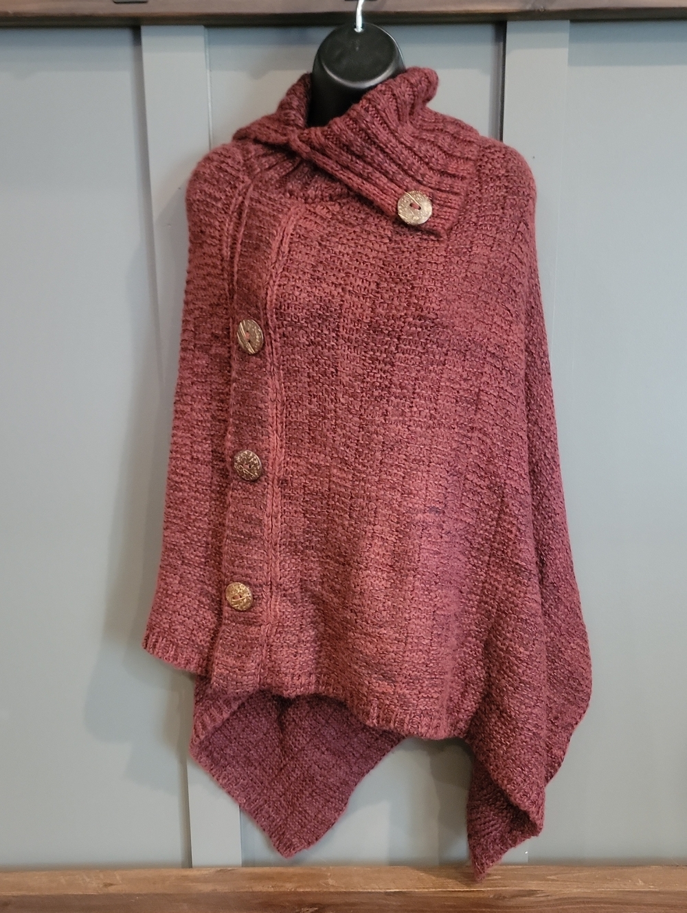 Cozy Soft Asymmetrical Poncho